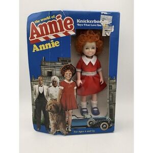 Vintage 1982 Knickerbocker The World Of Annie 6" Little Orphan Doll #3856 NIB S1